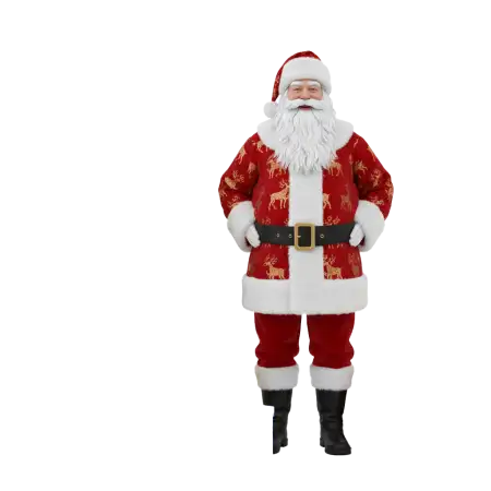 Santa Claus With Premium Gift Boxes Png - Free Santa Claus With Gifts Png Download