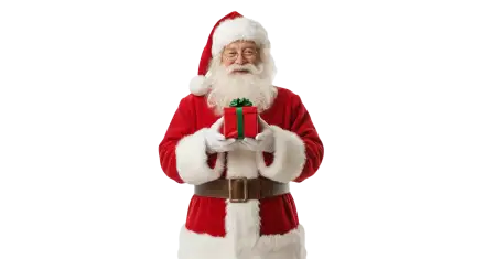 Santa Claus With Sleigh Full Of Gifts Png - Free Santa Claus With Gifts Png Download