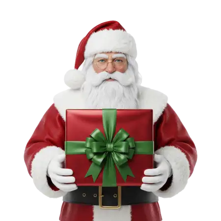 Santa Claus With Toy Gifts Png - Free Santa Claus With Gifts Png Download