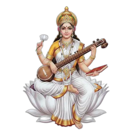 Free Saraswati Mata Png Hd For Background PNG Image Download