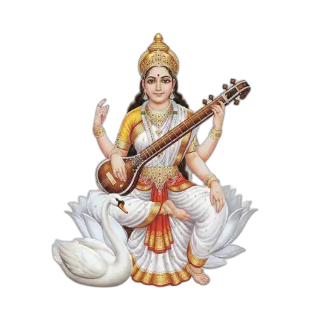 Free Saraswati Mata Png Without Background PNG Image Download