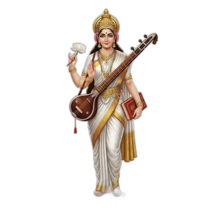 Free Saraswati Png Indian Goddess Hd PNG Image Download