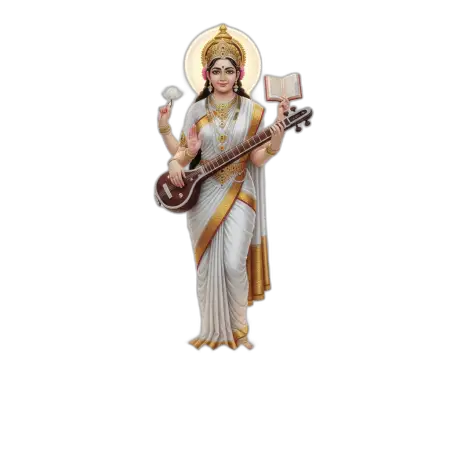 Saraswati Png With Veena Transparent - Free Veena Png Download
