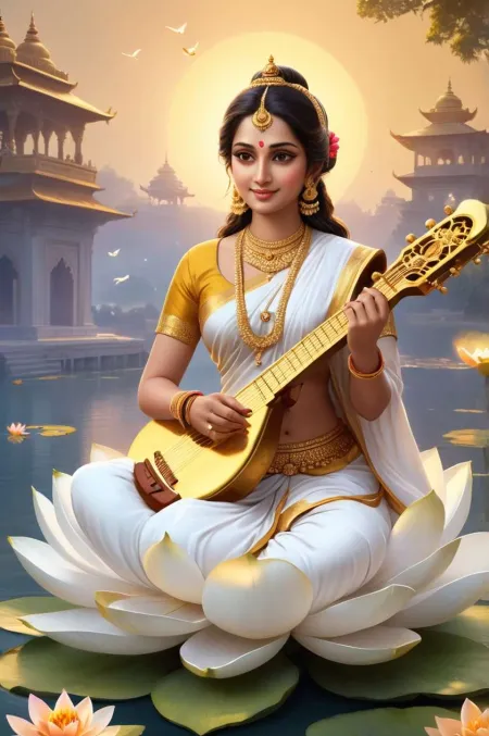 saraswati puja 1080p hd pictures