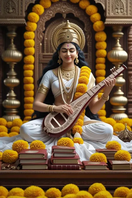 saraswati puja wallpapers for tablet screens