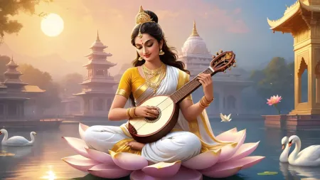 saraswati puja worship high-quality photos