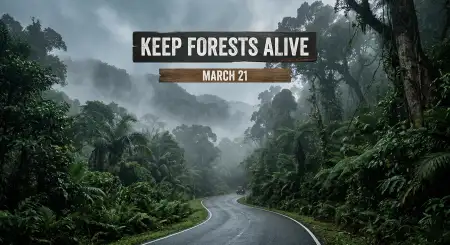 save forest save earth message