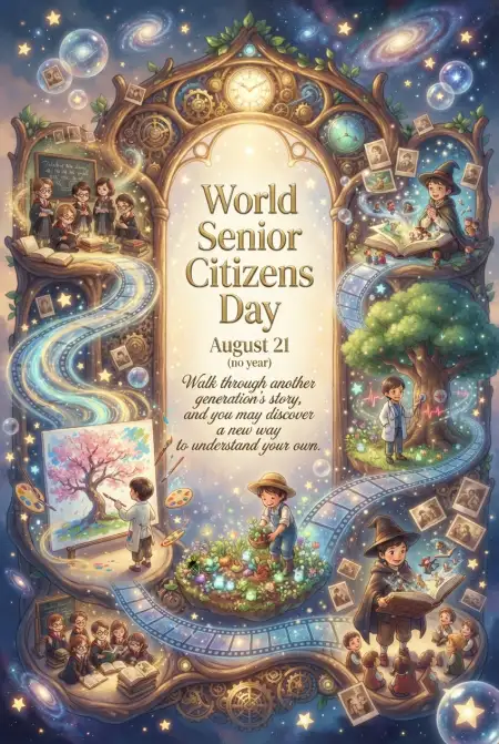 Senior Citizens Day 2026 Certificate Wording - Free Senior Citizens Day 2026 Download