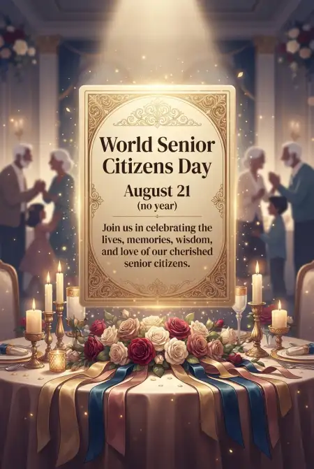 Senior Citizens Day 2026 Event Invitation Wording - Free Senior Citizens Day 2026 Download