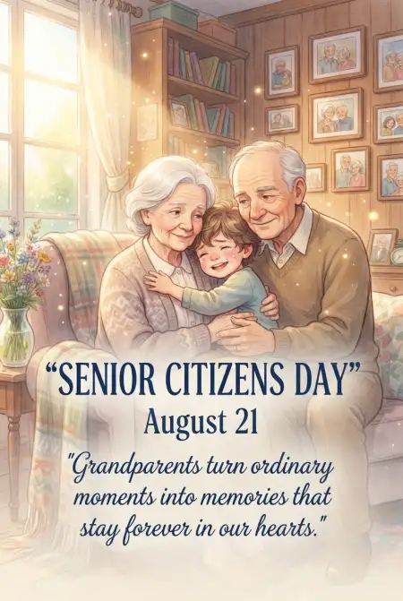Senior Citizens Day 2026 Ideas For Grandparents And Grandchildren - Free Senior Citizens Day 2026 Download