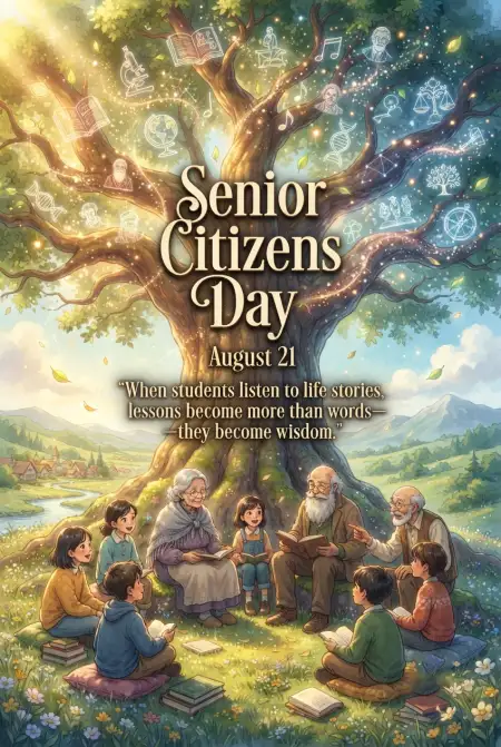 Senior Citizens Day 2026 Recognizing Contributions Of Elders - Free Senior Citizens Day 2026 Download