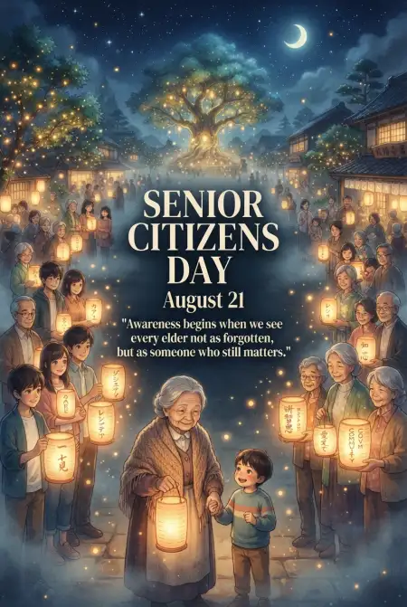 Senior Citizens Day 2026 Tribute To Elderly People - Free Senior Citizens Day 2026 Download