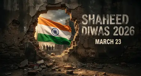 Shaheed Diwas 2026 Remembrance Banner Design - Free Shaheed Diwas 2026 Download