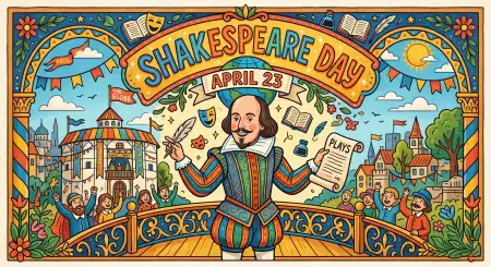 Shakespeare Day Art Ideas For Students - Free William Shakespeare Day 2026 Download