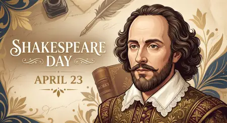 Shakespeare Day Flyer Design Editable - Free William Shakespeare Day 2026 Download