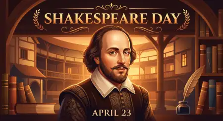 Shakespeare Day Historical Background Design - Free William Shakespeare Day 2026 Download