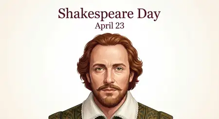 Shakespeare Day Printable Poster Design - Free William Shakespeare Day 2026 Download