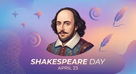 Shakespeare Day Vector Background Design - Free William Shakespeare Day 2026 Download
