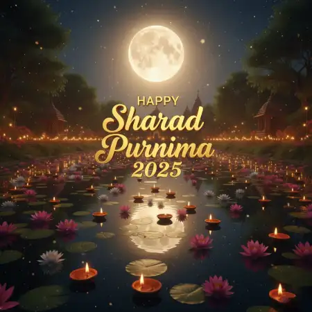 Sharad Purnima 2025 Diyas Decoration Images - Free Happy Sharad Purnima 2025 Download