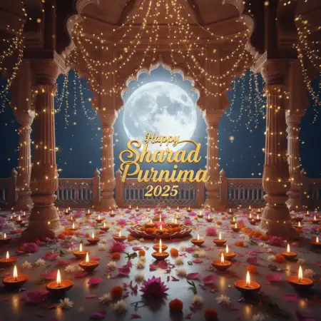 Sharad Purnima 2025 Photo Frame Editing - Free Happy Sharad Purnima 2025 Download