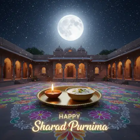 Sharad Purnima Full Moon Night Wallpaper Hd - Free Happy Sharad Purnima Download