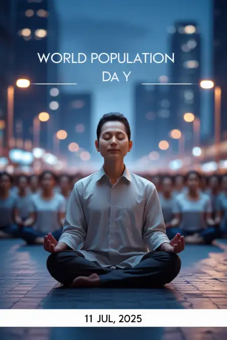 Shareable Image For World Population Day - Free World Population Day Download
