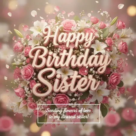 Free Short And Sweet Birthday Wishes For Sister Background Download
