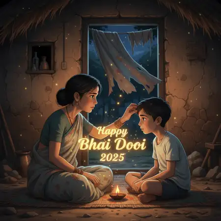 Short Bhai Dooj 2025 Wishes For Status Update - Free Happy Bhai Dooj 2025 Wishes Download