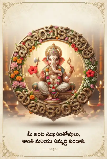 Short Ganesh Chaturthi Wishes In Telugu