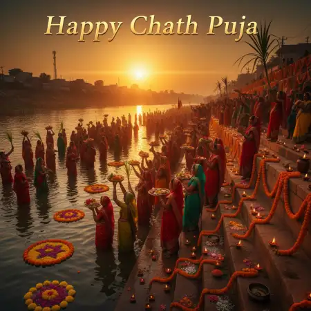 Free Short Happy Chhath Puja Wishes In Hindi Background Download