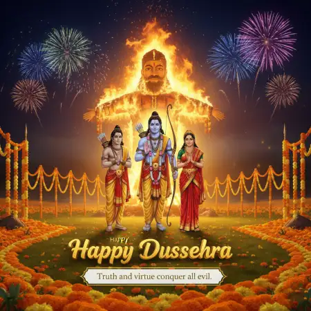 Short Happy Dussehra Quotes For Instagram - Free Happy Dussehra Download