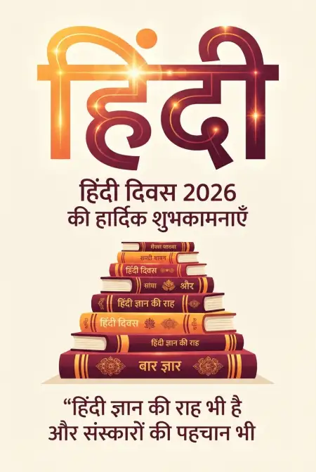 short hindi diwas wishes in hindi 2026 - Happy Hindi Diwas Wishes 2026