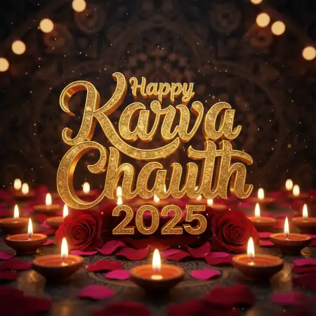 Short Karva Chauth 2025 Caption For Instagram - Free Happy Karva Chauth Download