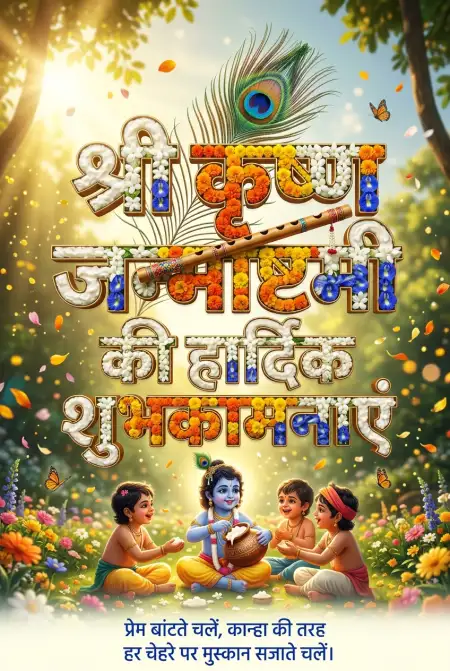Shri Krishna Janmashtami Ki Hardik Shubhkamnaye 2026 In Hindi - Free Shri Krishna Janmashtami Ki Hardik Shubhkamnaye In Hindi Download