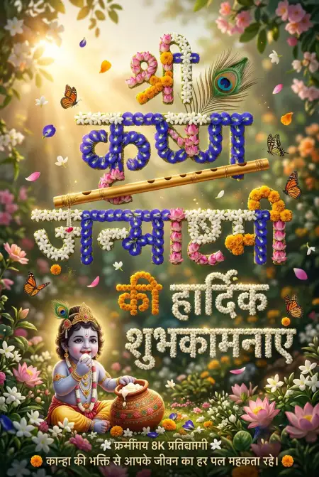 Shri Krishna Janmashtami Ki Hardik Shubhkamnaye Hindi Images - Free Shri Krishna Janmashtami Ki Hardik Shubhkamnaye In Hindi Download
