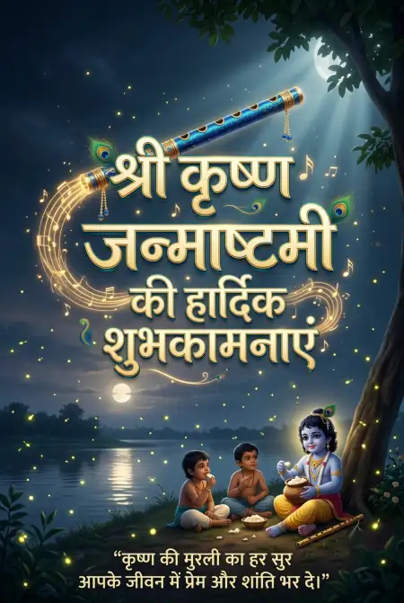 Shri Krishna Janmashtami Ki Hardik Shubhkamnaye Images - Free Shri Krishna Janmashtami Ki Hardik Shubhkamnaye In Hindi Download