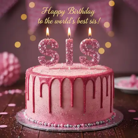 Free Simple And Beautiful Birthday Message For Sister Background Download