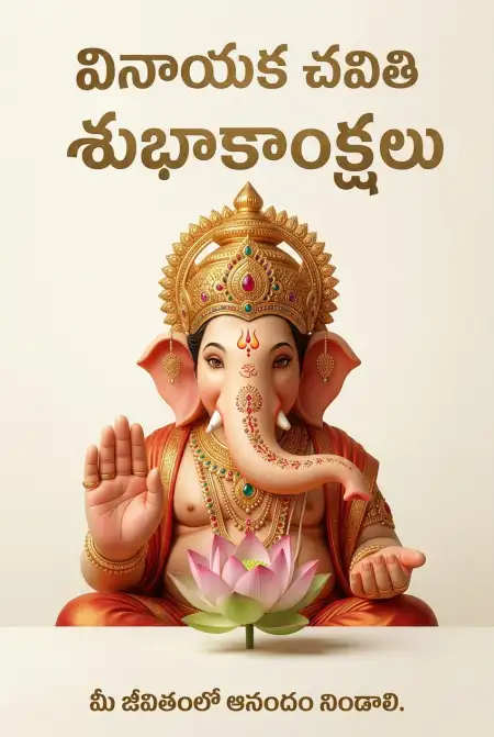 Simple Ganesh Chaturthi Wishes In Telugu