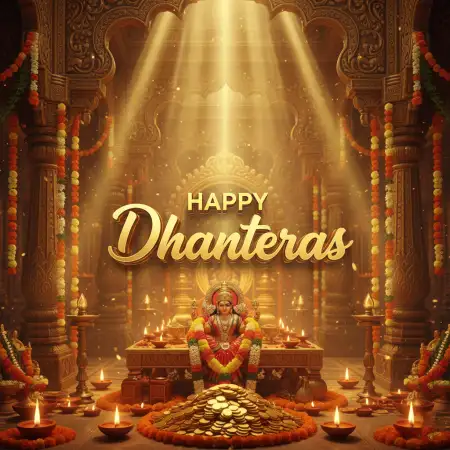 Free Simple Happy Dhanteras Status For Facebook Background Download