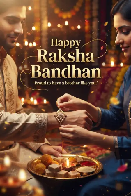 Simple Raksha Bandhan Wishes 2026 In English - Free Happy Raksha Bandhan Wishes 2026 Download