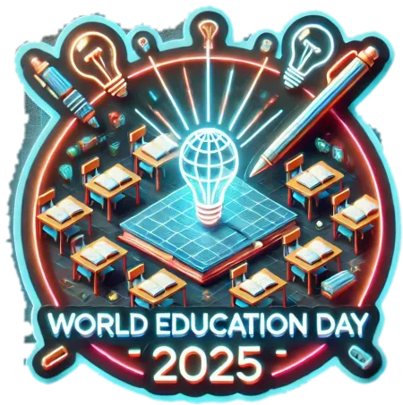 simple world education day 2025 png designs