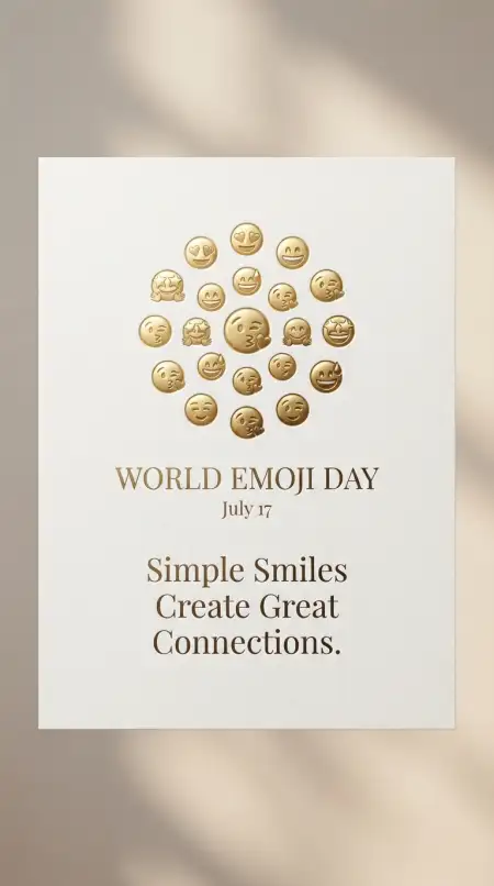Smiley Face Poster For World Emoji Day - Free World Emoji Day Poster 2026 Download