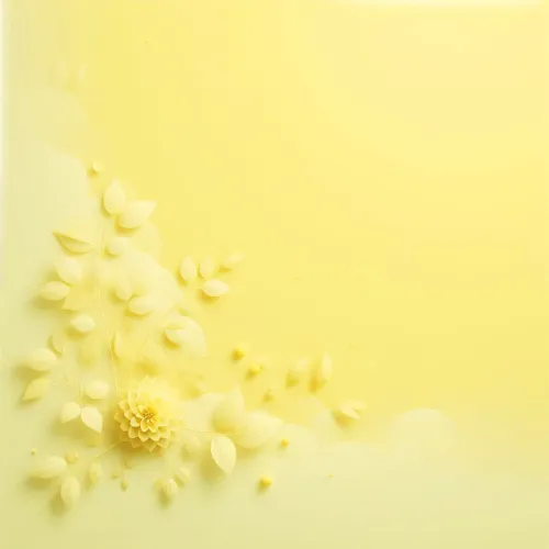 soft yellow background with flower patterns