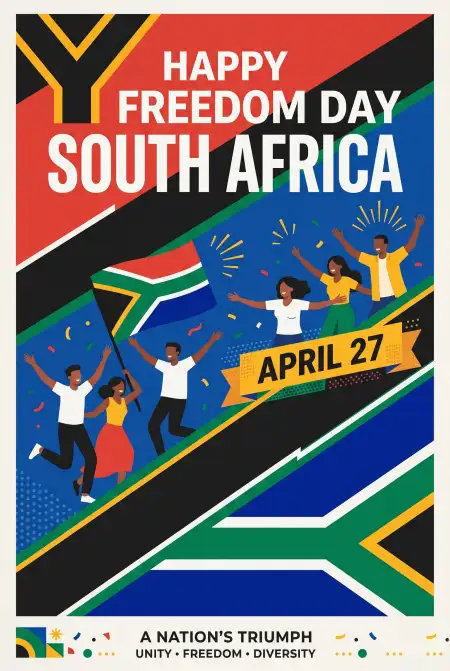 Free South Africa Freedom Day 2026 Poster Slogans Quotes Image Download