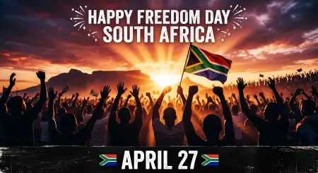 Free South Africa Freedom Day Captions Quotes Poster Text 2026 Image Download
