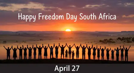 Free South Africa Freedom Day Captions Wishes Text 2026 Image Download