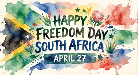 south africa freedom day wishes typography png text 2026