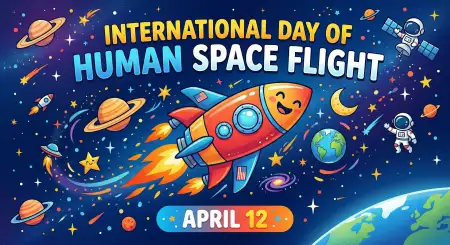 Space Day Flyer Design Free Download - Free International Day Of Human Space Flight 2026 Download