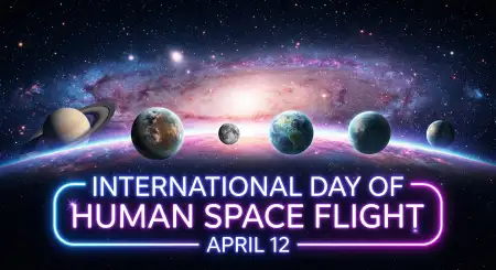 Space Day Poster Kaise Banaye - Free International Day Of Human Space Flight 2026 Download