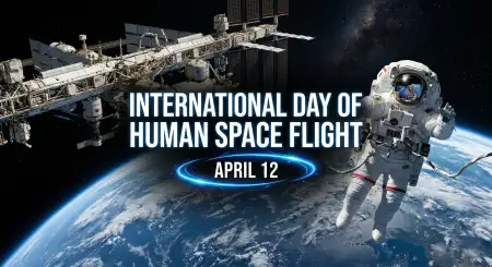 Space Flight Day 2026 Greetings Images - Free International Day Of Human Space Flight 2026 Download